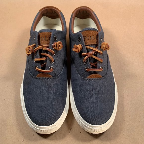 Polo Ralph Lauren Vaughan Chambray/Suede Sneakers - Picture 3 of 7